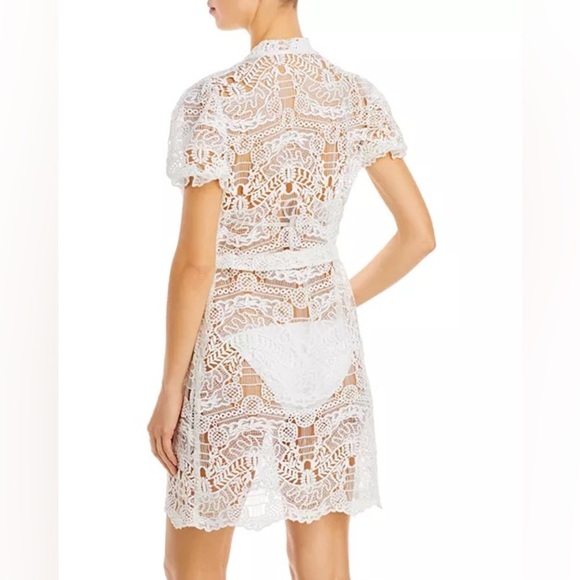 New Capittana Margot Bridal Lace Mini Swim Cover-Up Crochet🤍XS/S Limited Edition - Picture 5 of 16